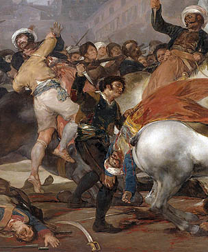 El dos de mayo de 1808 o La lucha con los mamelucos (1814). Francisco de Goya y Lucientes. Museo Nacional del Prado, Madrid