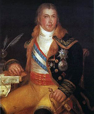 Manuel de Godoy. El príncipe de la paz(1796). Antonio Carnicero. Museo Romántico de Madrid