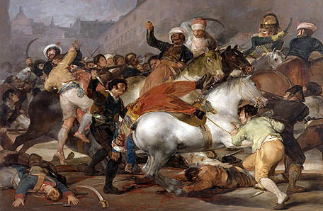 El dos de mayo de 1808 o La lucha con los mamelucos (1814). Francisco de Goya y Lucientes. Museo Nacional del Prado, Madrid.