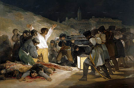 El tres de mayo de 1808 o Los fusilamientos en la montaña del Príncipe Pío (1808). Francisco de Goya y Lucientes. Museo Nacional del Prado, Madrid