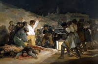 El tres de mayo de 1808 o Los fusilamientos en la montaña del Príncipe Pío (1808). Francisco de Goya y Lucientes. Museo Nacional del Prado, Madrid.